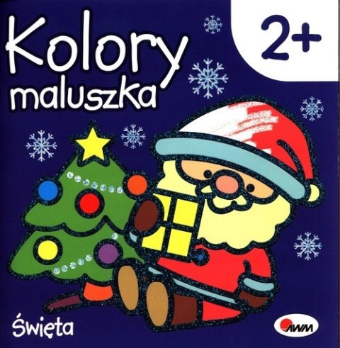 Kolory maluszka Święta Kolorowanka dwulatka Świąteczna