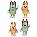 Zestaw 4 Figurki Bluey Bingo Tata i Mama Rodzinka Tm Toys