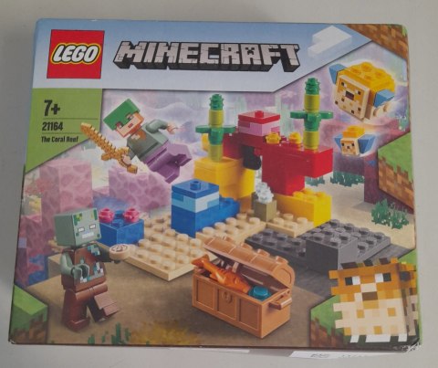 OUTLET Lego 21164 Minecraft Rafa koralowa Klocki 7+