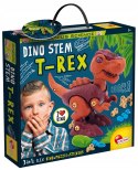 Mały Geniusz Dinozaur T-Rex 3w1 Figurka Puzzle Naklejki Lisciani 5+