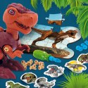 Mały Geniusz Dinozaur T-Rex 3w1 Figurka Puzzle Naklejki Lisciani 5+