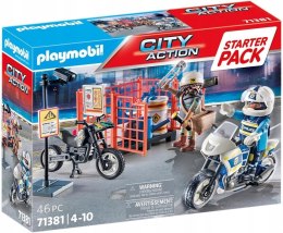 Playmobil Zestaw z figurkami City Action 71381 Starter Pack Policja