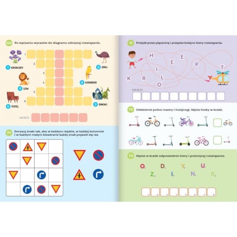 100 ciekawych zadań Łamigłówki dla przedszkolaków od 6 lat Aksjomat