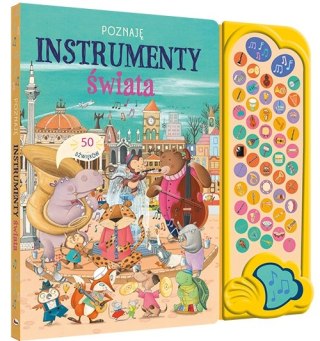 50 dźwięków Poznaję Instrumenty Świata książka dźwiękowa