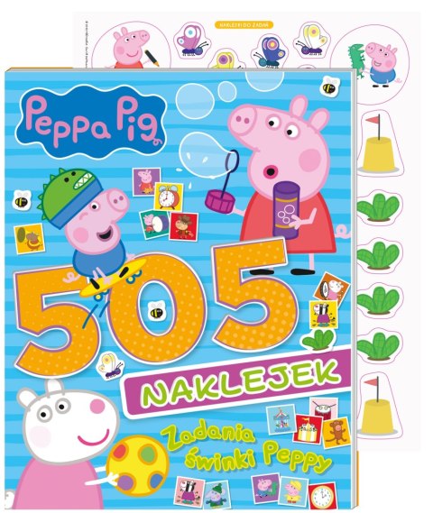505 Naklejek 3 Świnka Peppa Naklejki Zagadki Zadania świnki Peppy