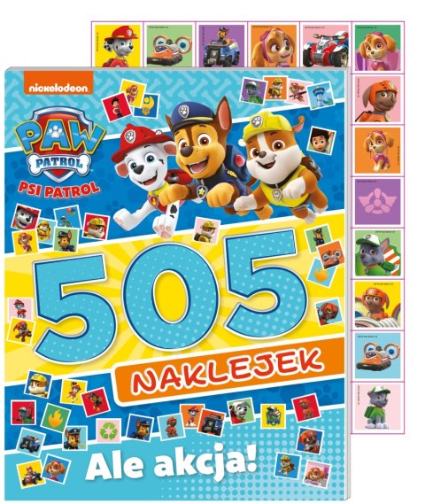 Ale akcja! 505 Naklejek Psi Patrol Naklejki Zagadki Zadania