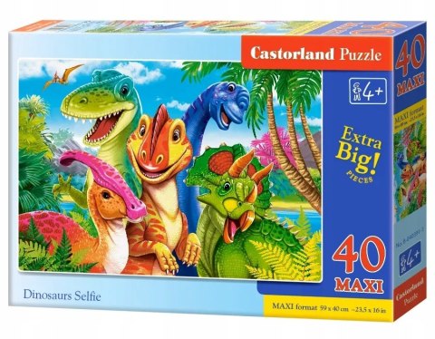 Castorland Selfie dinozaurów Puzzle Maxi 40 elementów 4+ Dinozaury
