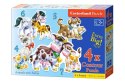 Castorland Zwierzęta i ich dzieci Puzzle 4w1 Maxi 4, 5, 6, 7 elementów