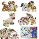 Castorland Zwierzęta i ich dzieci Puzzle 4w1 Maxi 4, 5, 6, 7 elementów