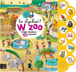 Co słychać w Zoo Książka dźwiękowa z 10 przyciskami Aksjomat