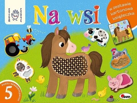 Dotykam poznaję Na wsi Box Pierwsze Puzzle Sensoryczne Maluszka