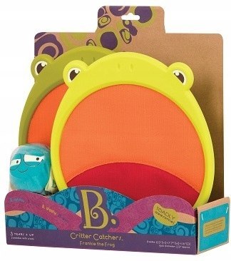 Gra zręcznościowa łapki na rzep + piłka Żabka B.toys BX1554Z Rzuć i Łap