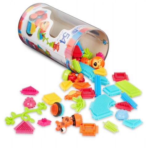 Jungle Adventures Klocki Jeżyki Zestaw Dżungla 54 elementów Bristle Blocks