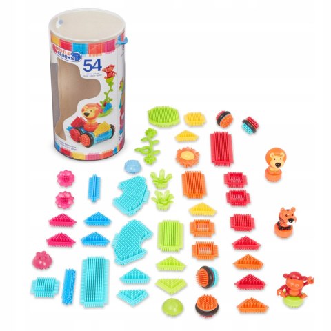 Jungle Adventures Klocki Jeżyki Zestaw Dżungla 54 elementów Bristle Blocks