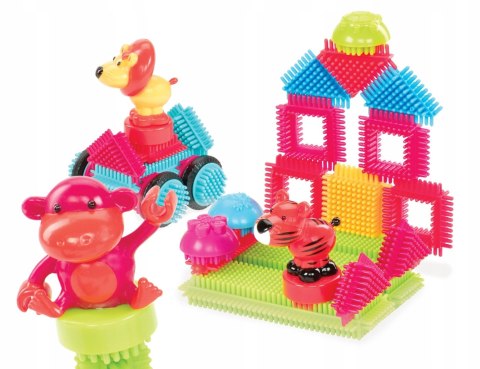 Jungle Adventures Klocki Jeżyki Zestaw Dżungla 54 elementów Bristle Blocks