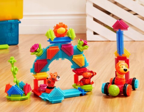 Jungle Adventures Klocki Jeżyki Zestaw Dżungla 54 elementów Bristle Blocks