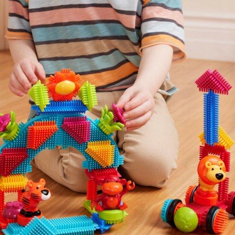 Jungle Adventures Klocki Jeżyki Zestaw Dżungla 54 elementów Bristle Blocks