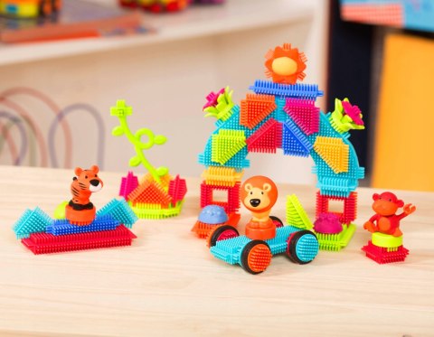 Jungle Adventures Klocki Jeżyki Zestaw Dżungla 54 elementów Bristle Blocks