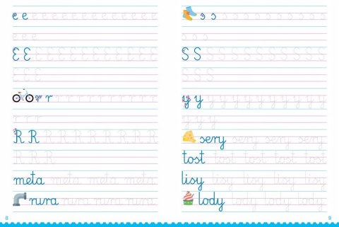 Kaligrafia Ćwiczenia w pisaniu liter klasa 1 Aksjomat