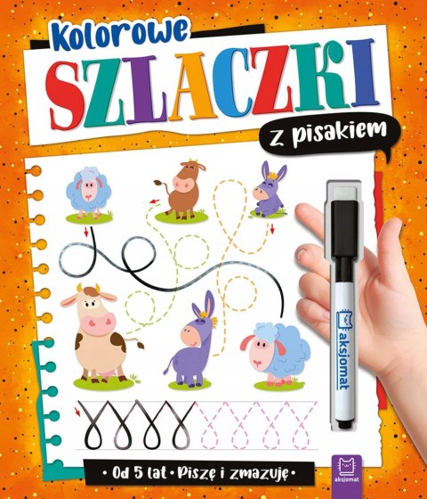 Kolorowe szlaczki z pisakiem Piszę i zmazuję 5+ Aksjomat