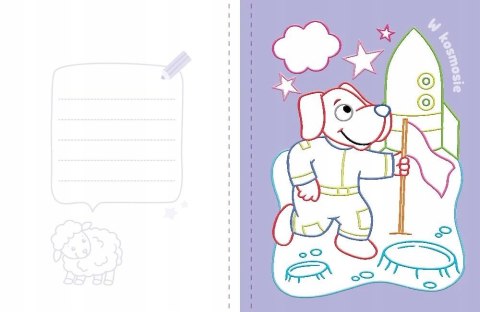 Koloruję i nie wychodzę poza linię z Owieczką Wypukłe kontury Aksjomat