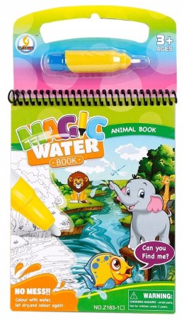 Książeczka z pisakiem wodnym Zwierzęta Askato