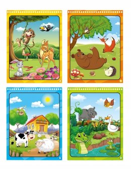 Książeczka z pisakiem wodnym Zwierzęta Askato