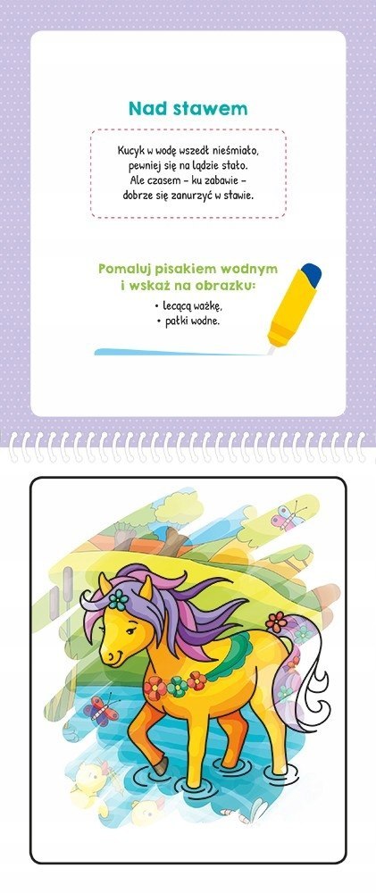 Kucyki Malowanka z Pisakiem Wodnym Magiczny Pisak Aksjomat