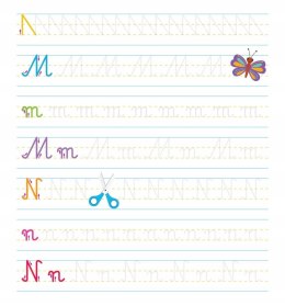 Ładnie piszę Kaligrafia Książka z rowkami Wzory 3D terapia ręki Aksjomat