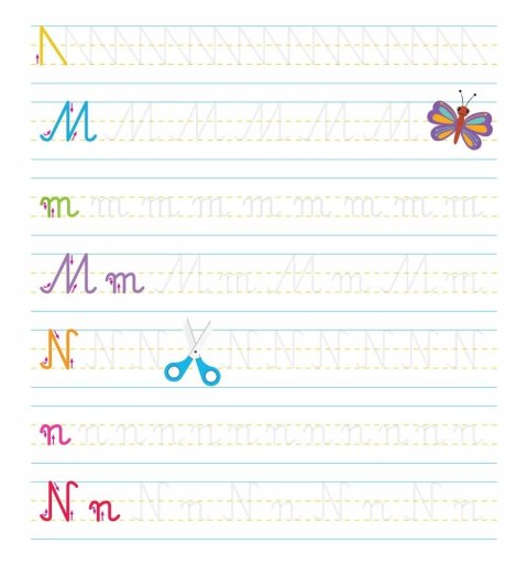 Ładnie piszę Kaligrafia Książka z rowkami Wzory 3D terapia ręki Aksjomat