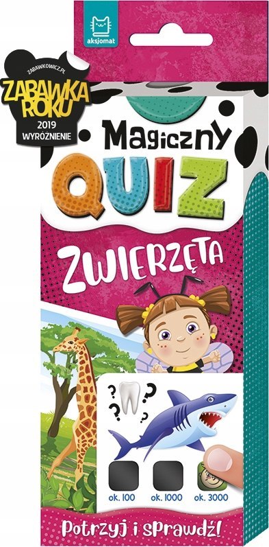 Magiczny quiz Zwierzęta Zagadki Quizy Łamigłówki Aksjomat