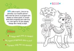 Malowanka z farbkami i pędzelkiem Jednorożce i pegazy Aksjomat