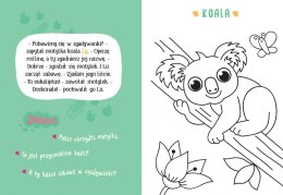 Malowanka z farbkami i pędzelkiem Małe zwierzątka Aksjomat