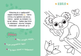 Malowanka z farbkami i pędzelkiem Małe zwierzątka Aksjomat