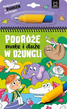 Malowanka z pisakiem wodnym Podróże małe i duże W dżungli Aksjomat