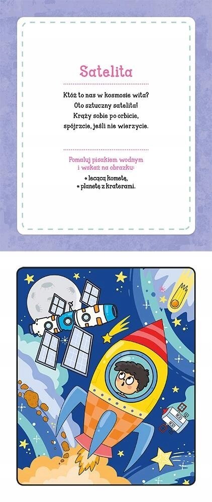Malowanka z pisakiem wodnym Podróże małe i duże W kosmosie Aksjomat