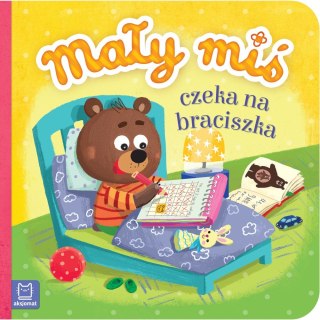 Mały miś czeka na braciszka Książeczka duży format Aksjomat