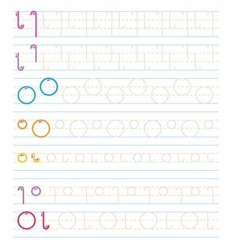 Moje Szlaczki Książka z rowkami Wzory 3D terapia ręki Aksjomat