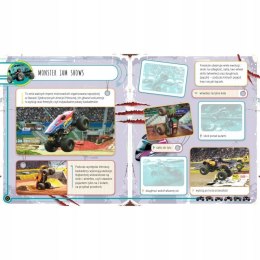 Monster trucki Album z naklejkami wyklejanie Aksjomat
