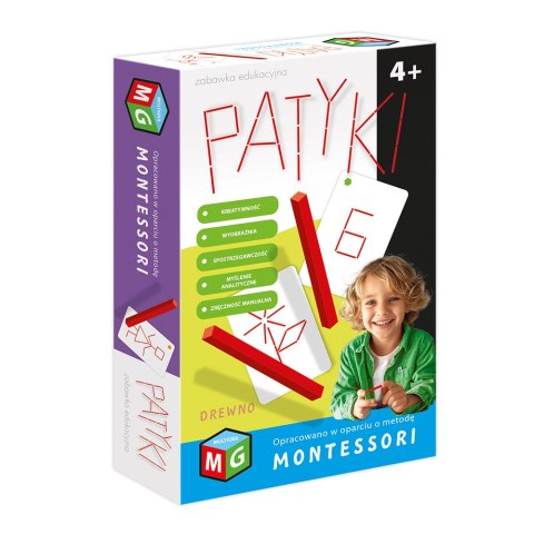 Montessori układanka edukacyjna patyki 4+ Multigra