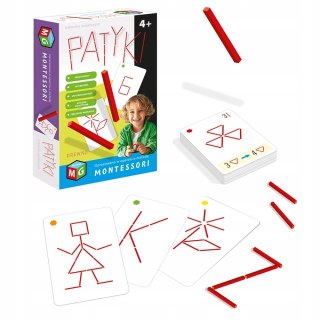 Montessori układanka edukacyjna patyki 4+ Multigra