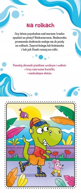 Niezwykłe dinozaury Malowanka z Pisakiem Wodnym Kolorowanka Aksjomat