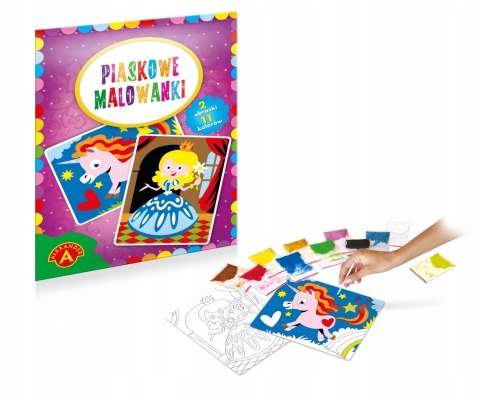 Piaskowe Malowanki Księżniczka Jednorożec Alexander