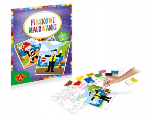 Piaskowe Malowanki Strażak Policjant Alexander