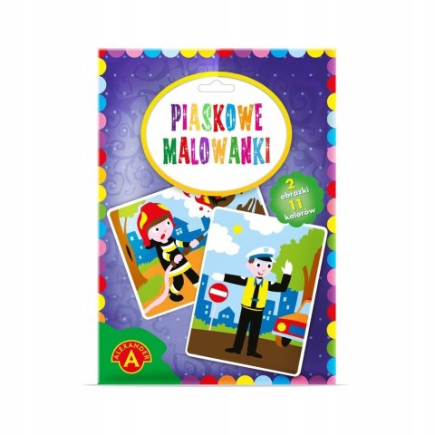 Piaskowe Malowanki Strażak Policjant Alexander