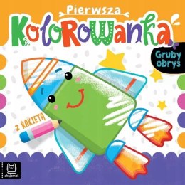 Pierwsza Kolorowanka z Rakietą Gruby Obrys Aksjomat