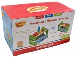 Przebijanka z młotkiem Cymbałki Smily Play Drewniana