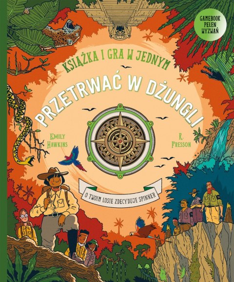Przetrwać w dżungli Książka i gra w jednym Harperkids Gamebook pełen wyzwań
