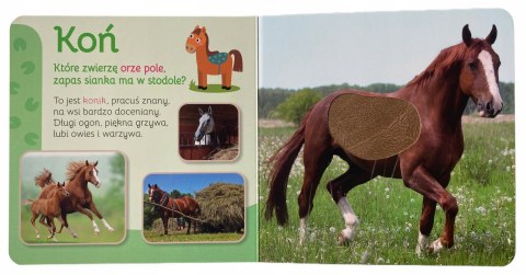 Przytul Mnie Wieś Książeczka Sensoryczna Dotykam