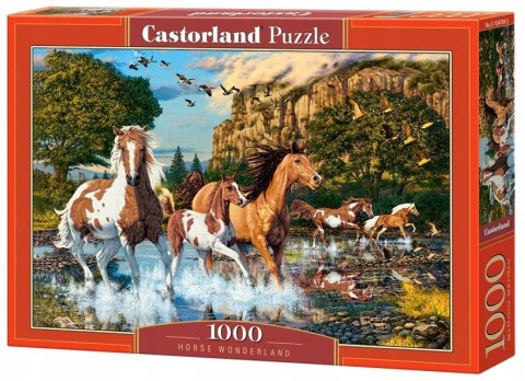 Puzzle 1000 Kraina koni Koniki Konie Castorland